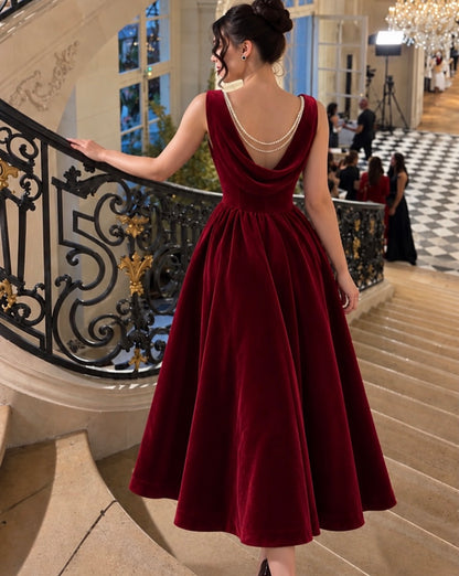 Trägerloses silbernes Vintage-Abendkleid, A-Linie, Geburtstagskleid J9370