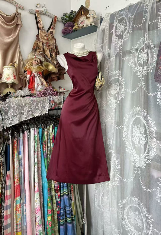 Sleeveless Sheath Burgundy Birthday Dress Homecoming Dress J11117