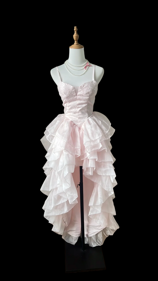 Robe de bal bustier violette en satin avec appliques, robe de soirée formelle J9413