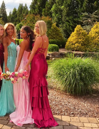 Trägerloses silbernes Vintage-Abendkleid, A-Linie, Geburtstagskleid J9370
