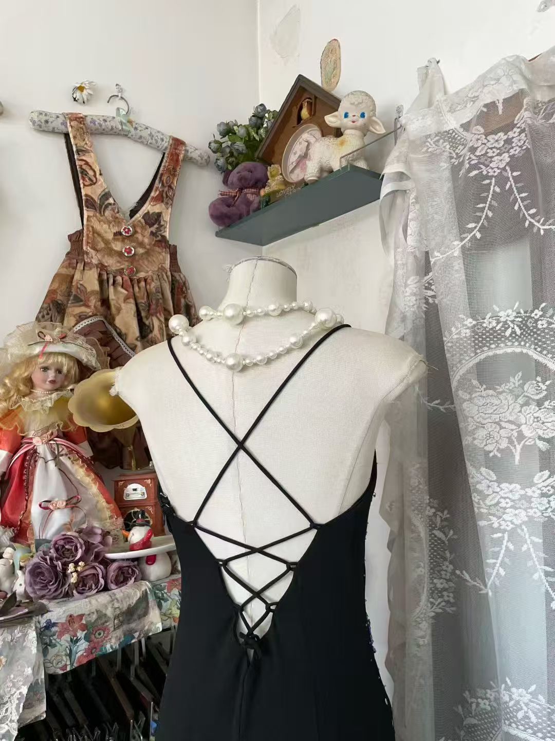 Robe de bal bustier violette en satin avec appliques, robe de soirée formelle J9413