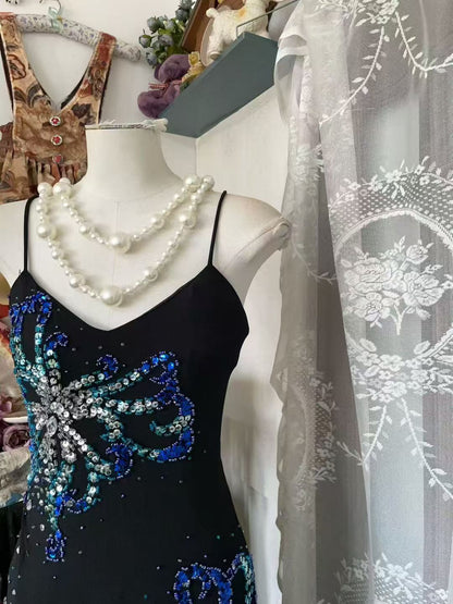 Robe de bal bustier violette en satin avec appliques, robe de soirée formelle J9413