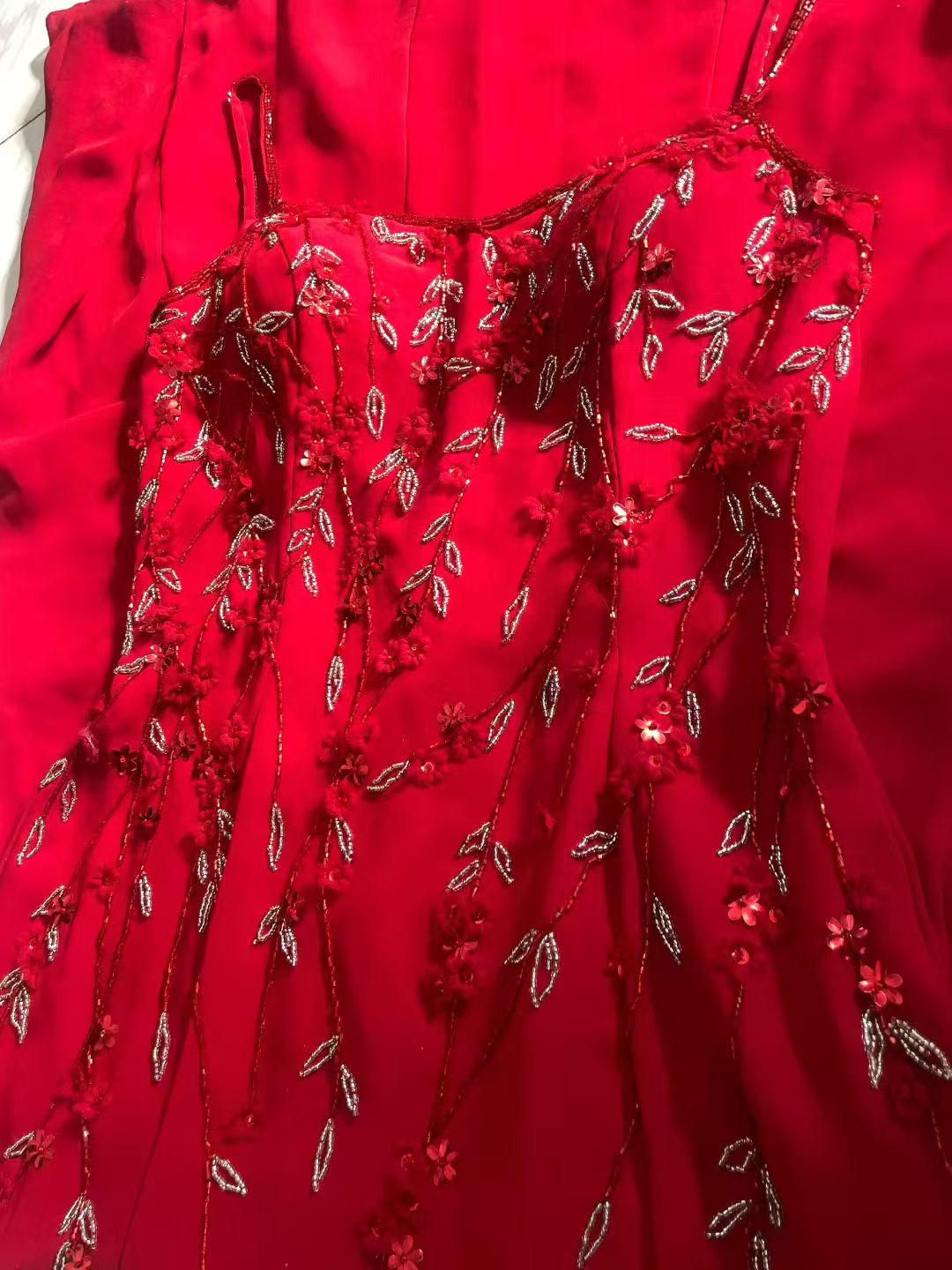 Trägerloses silbernes Vintage-Abendkleid, A-Linie, Geburtstagskleid J9370