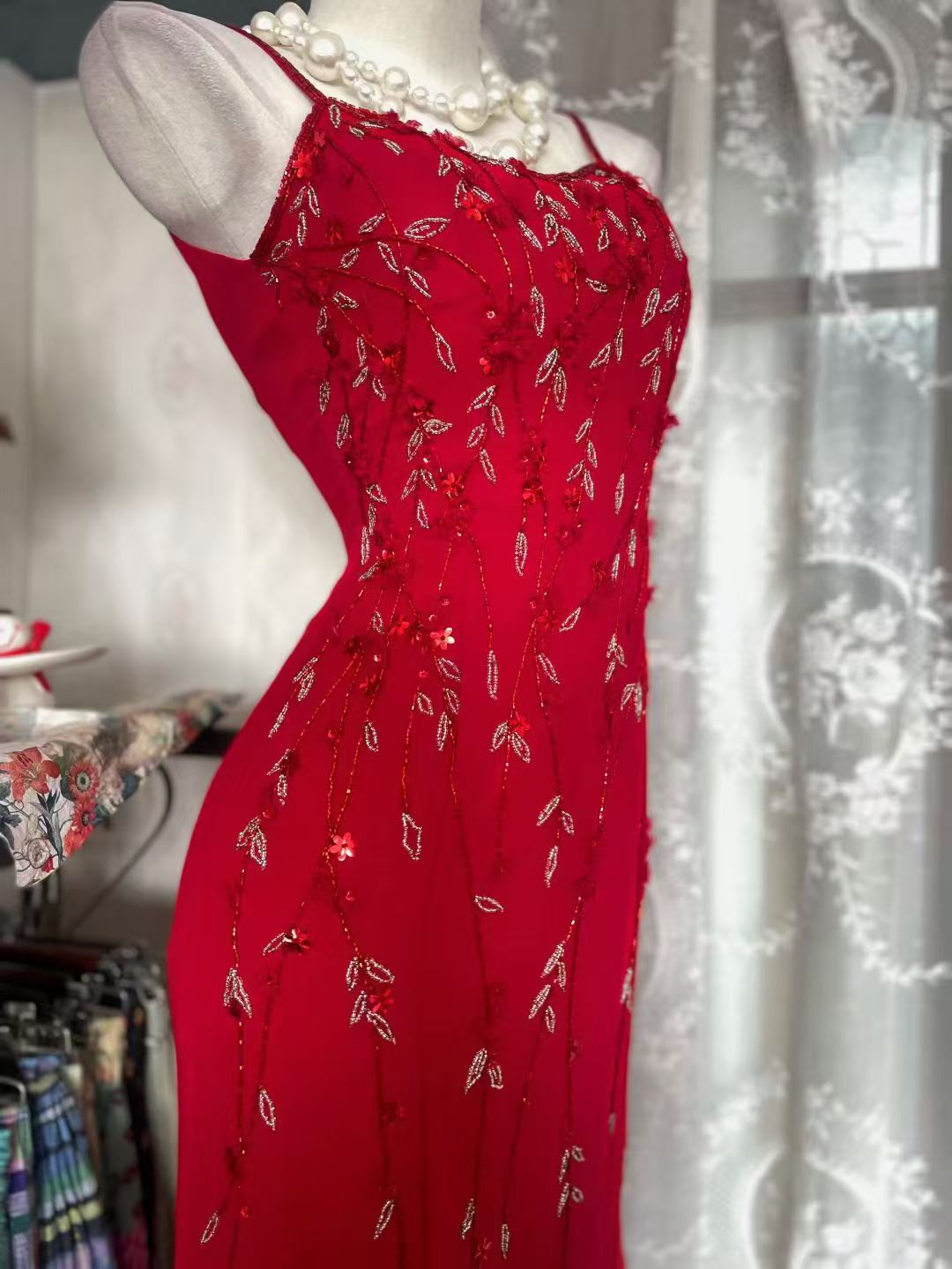 Trägerloses silbernes Vintage-Abendkleid, A-Linie, Geburtstagskleid J9370