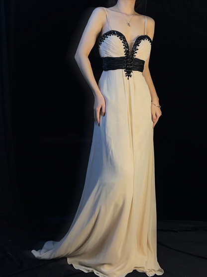 Robe de bal bustier violette en satin avec appliques, robe de soirée formelle J9413
