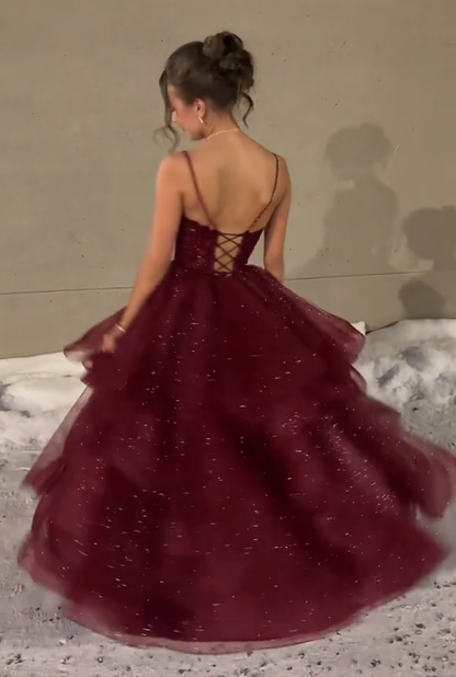 Trägerloses silbernes Vintage-Abendkleid, A-Linie, Geburtstagskleid J9370