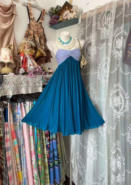Trägerloses silbernes Vintage-Abendkleid, A-Linie, Geburtstagskleid J9370