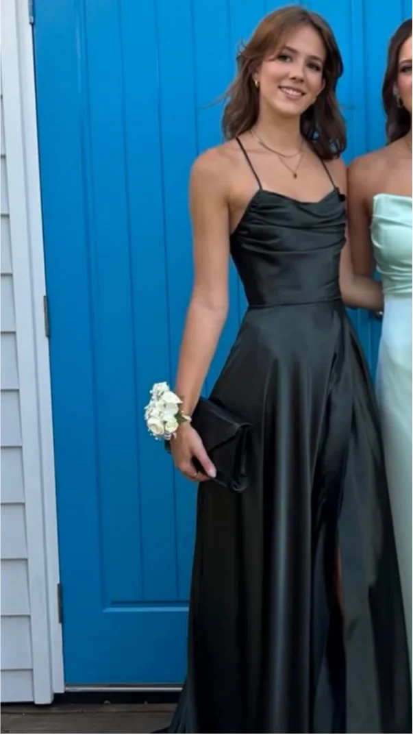 Trägerloses silbernes Vintage-Abendkleid, A-Linie, Geburtstagskleid J9370