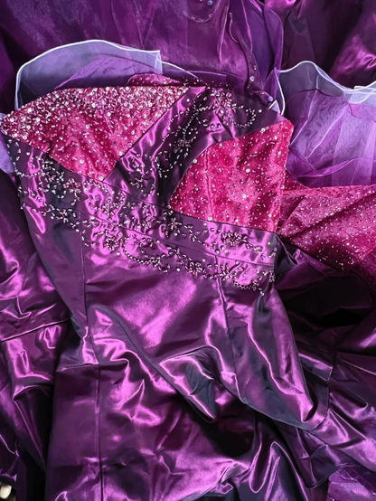 Trägerloses silbernes Vintage-Abendkleid, A-Linie, Geburtstagskleid J9370