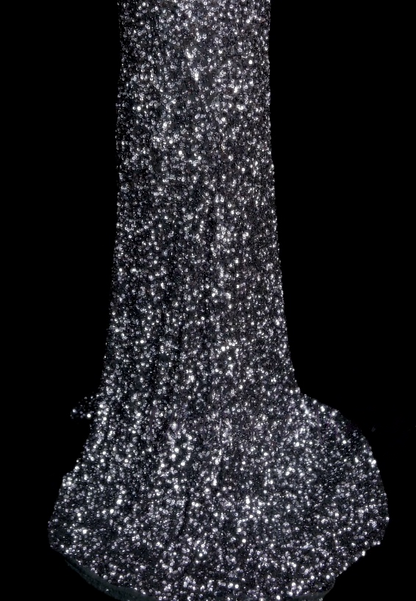 Spaghetti Strap Gray Sequin Prom Dress Mermaid Backless Evening Dress  J10500