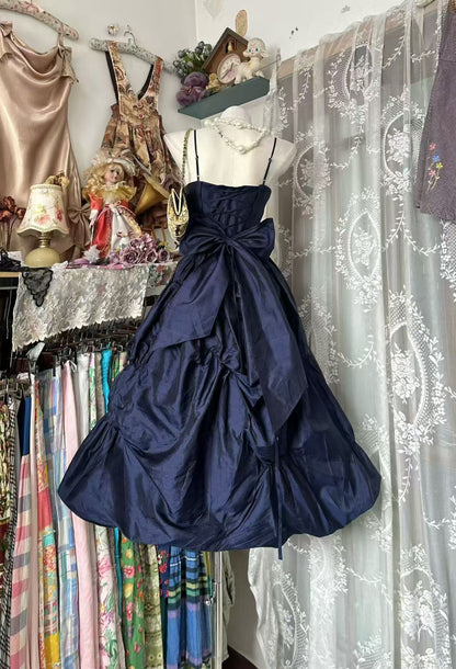 Trägerloses silbernes Vintage-Abendkleid, A-Linie, Geburtstagskleid J9370