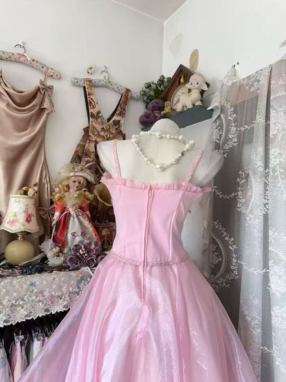 Trägerloses silbernes Vintage-Abendkleid, A-Linie, Geburtstagskleid J9370