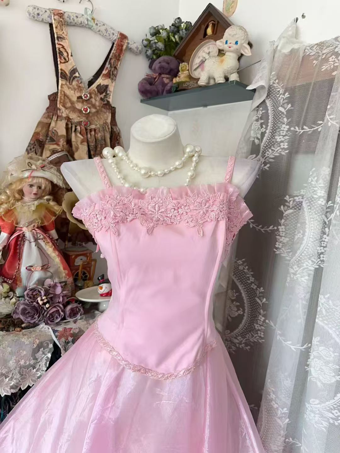 Trägerloses silbernes Vintage-Abendkleid, A-Linie, Geburtstagskleid J9370
