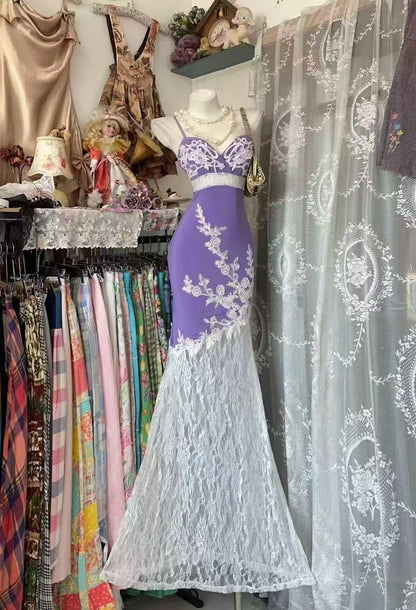 Trägerloses silbernes Vintage-Abendkleid, A-Linie, Geburtstagskleid J9370