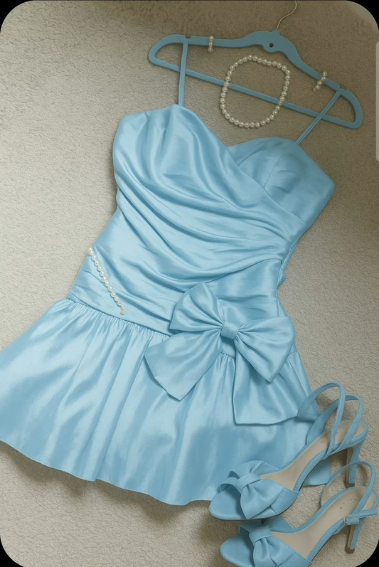 Trägerloses silbernes Vintage-Abendkleid, A-Linie, Geburtstagskleid J9370