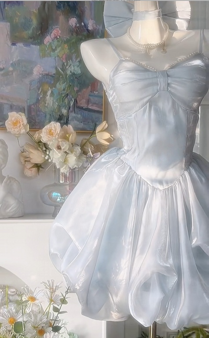Robe de bal bustier violette en satin avec appliques, robe de soirée formelle J9413