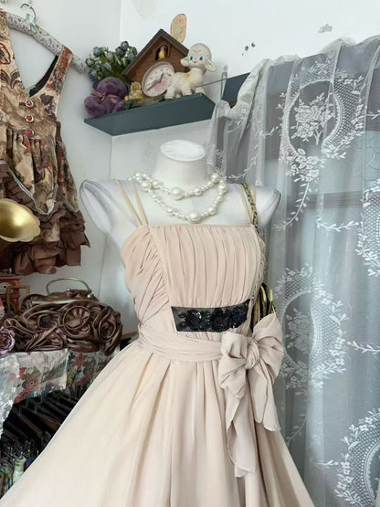 Robe de bal bustier violette en satin avec appliques, robe de soirée formelle J9413