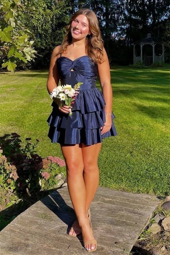 Trägerloses silbernes Vintage-Abendkleid, A-Linie, Geburtstagskleid J9370