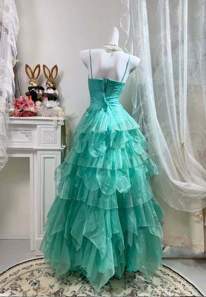 Trägerloses silbernes Vintage-Abendkleid, A-Linie, Geburtstagskleid J9370
