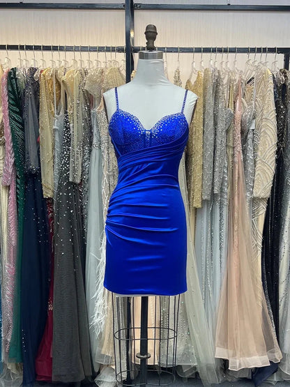 Trägerloses silbernes Vintage-Abendkleid, A-Linie, Geburtstagskleid J9370