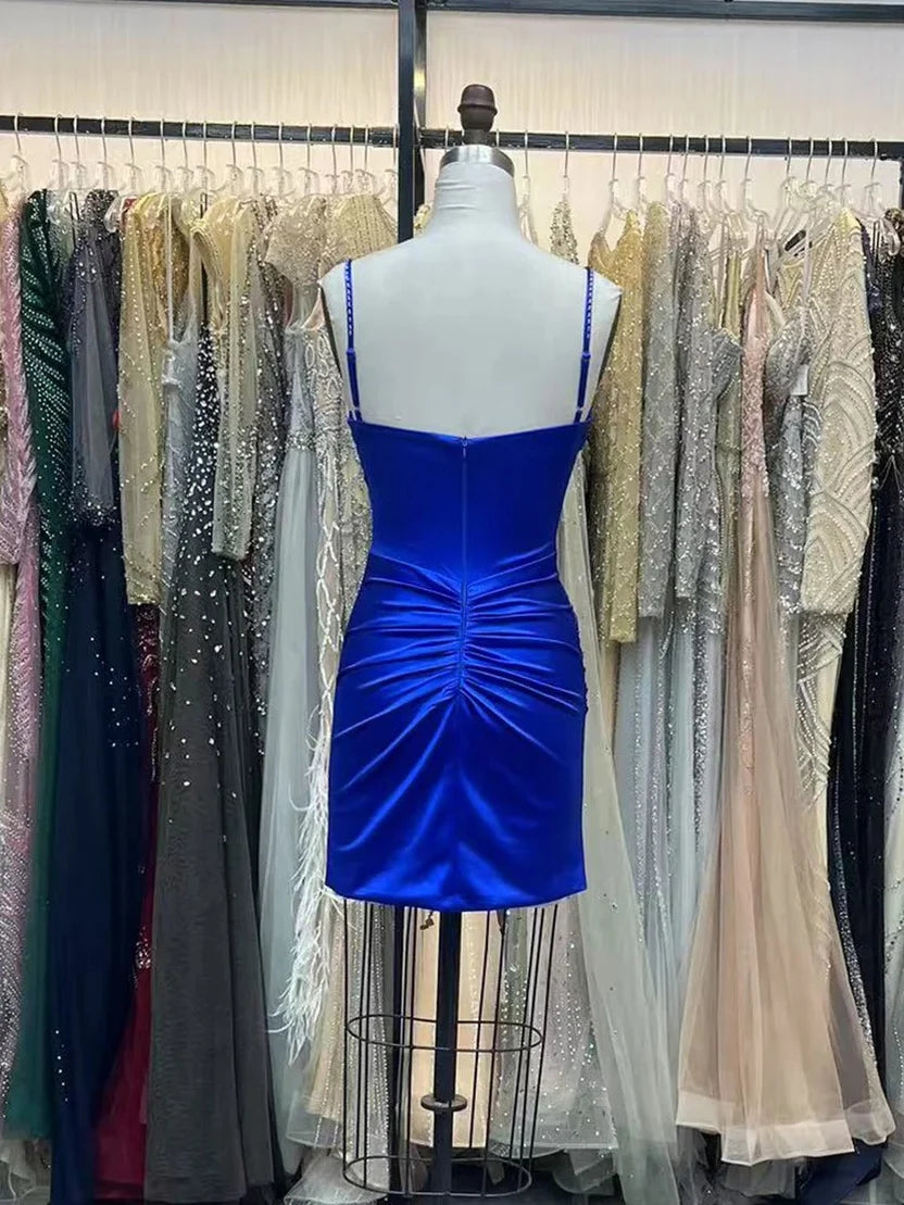 Trägerloses silbernes Vintage-Abendkleid, A-Linie, Geburtstagskleid J9370