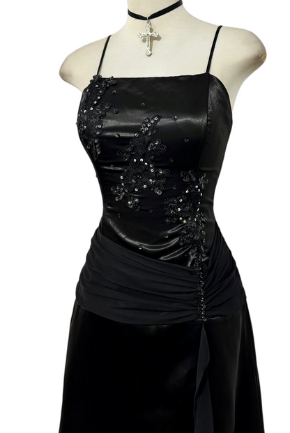 Trägerloses silbernes Vintage-Abendkleid, A-Linie, Geburtstagskleid J9370
