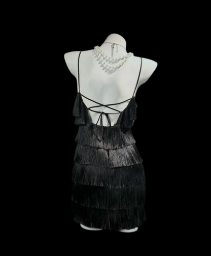 Trägerloses silbernes Vintage-Abendkleid, A-Linie, Geburtstagskleid J9370