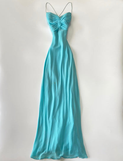 Trägerloses silbernes Vintage-Abendkleid, A-Linie, Geburtstagskleid J9370