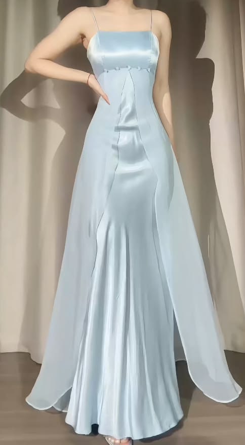 Trägerloses silbernes Vintage-Abendkleid, A-Linie, Geburtstagskleid J9370