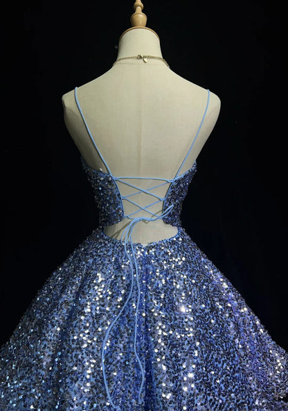 Trägerloses silbernes Vintage-Abendkleid, A-Linie, Geburtstagskleid J9370