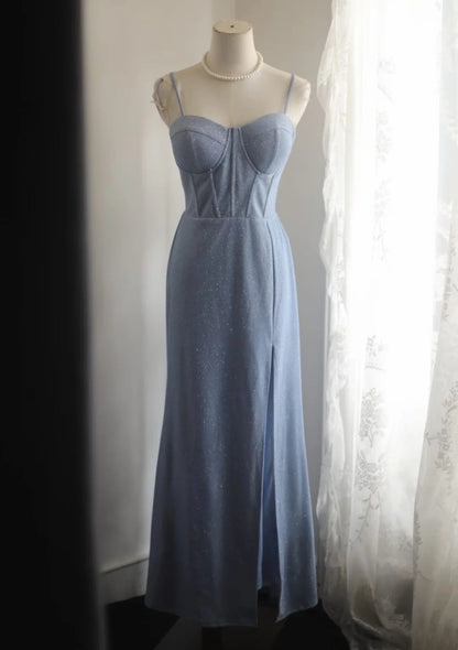 Robe de bal bustier violette en satin avec appliques, robe de soirée formelle J9413