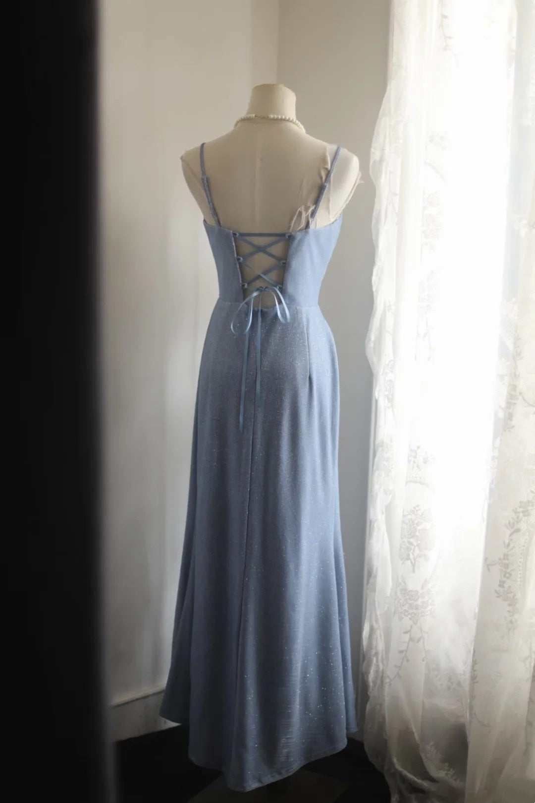 Robe de bal bustier violette en satin avec appliques, robe de soirée formelle J9413