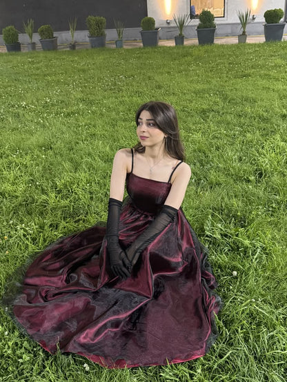 Trägerloses silbernes Vintage-Abendkleid, A-Linie, Geburtstagskleid J9370