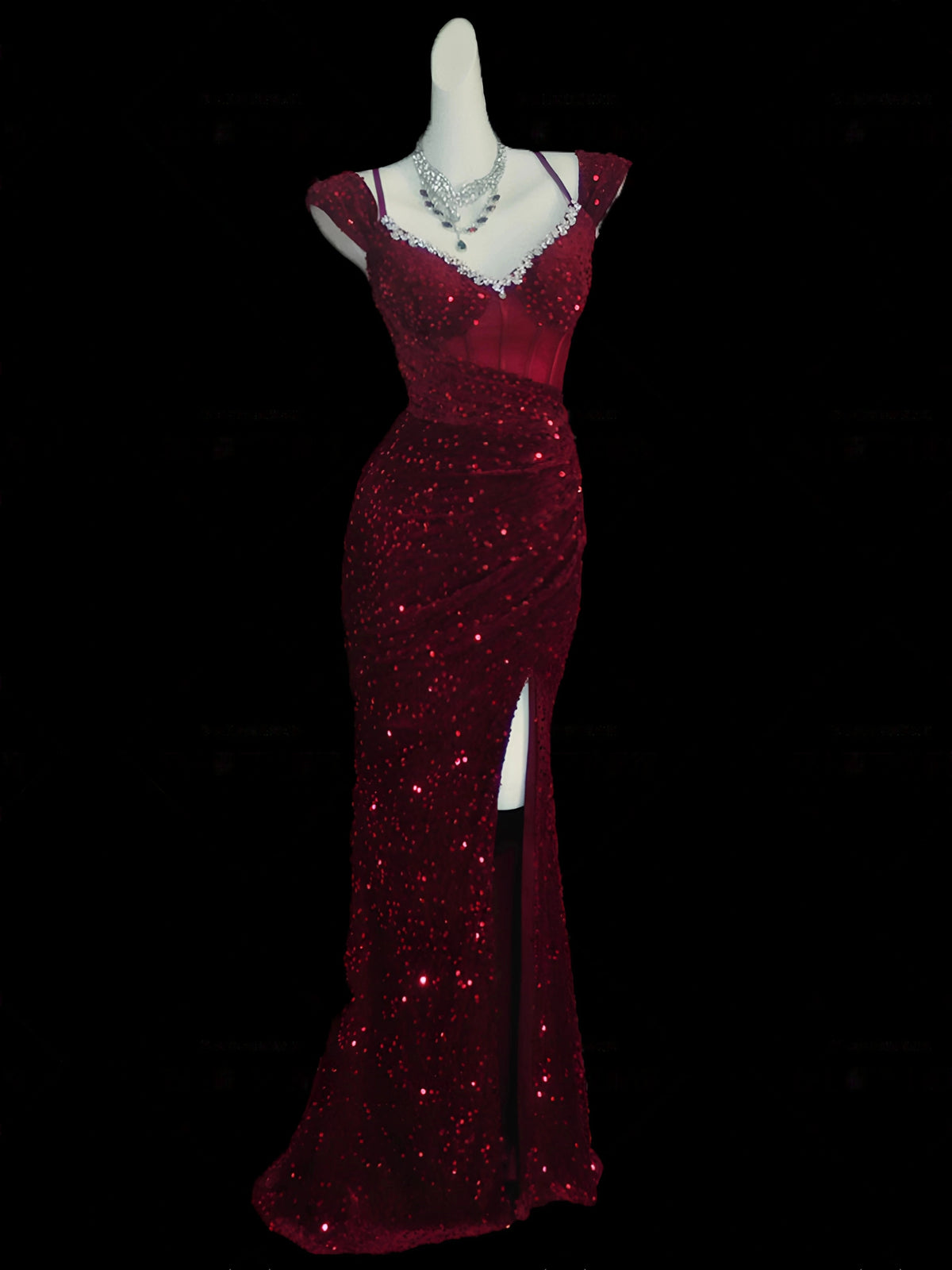 Robe de bal bustier violette en satin avec appliques, robe de soirée formelle J9413