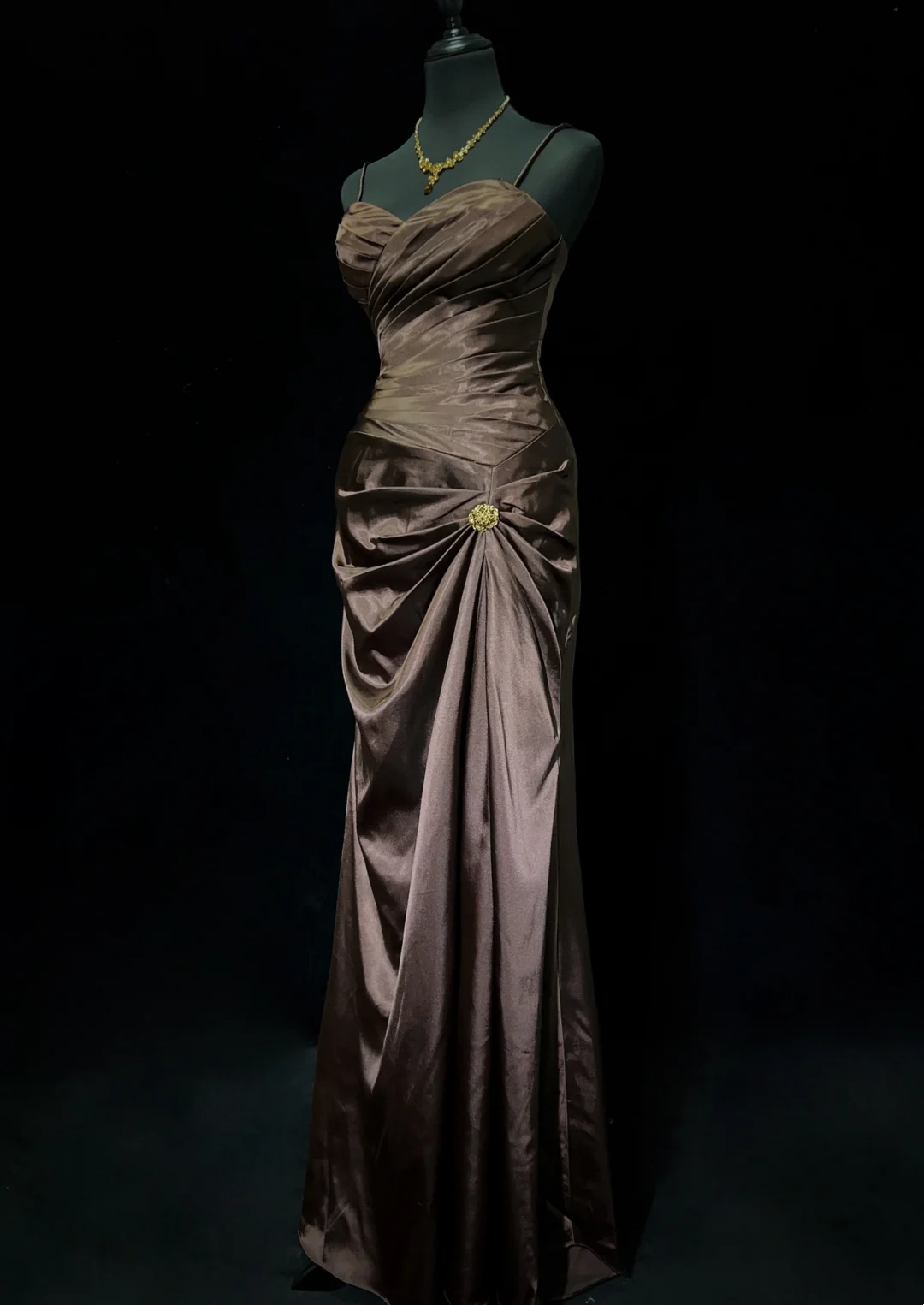 Trägerloses silbernes Vintage-Abendkleid, A-Linie, Geburtstagskleid J9370