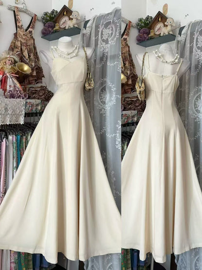 Spaghetti Straps Formal Prom Dress Wedding Guest Dress  J11862