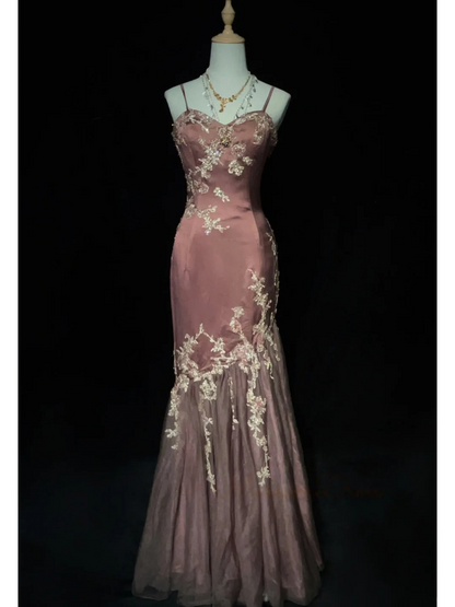 Trägerloses silbernes Vintage-Abendkleid, A-Linie, Geburtstagskleid J9370