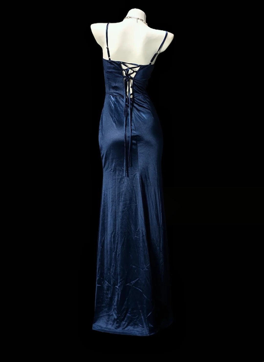 Trägerloses silbernes Vintage-Abendkleid, A-Linie, Geburtstagskleid J9370