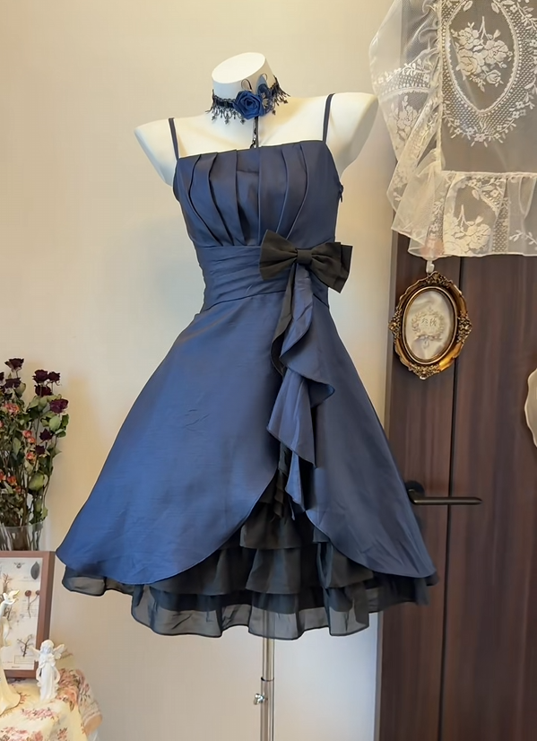 Trägerloses silbernes Vintage-Abendkleid, A-Linie, Geburtstagskleid J9370