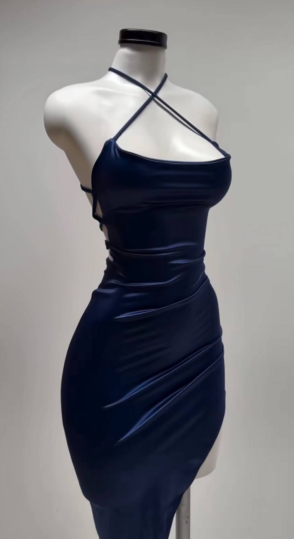 Trägerloses silbernes Vintage-Abendkleid, A-Linie, Geburtstagskleid J9370