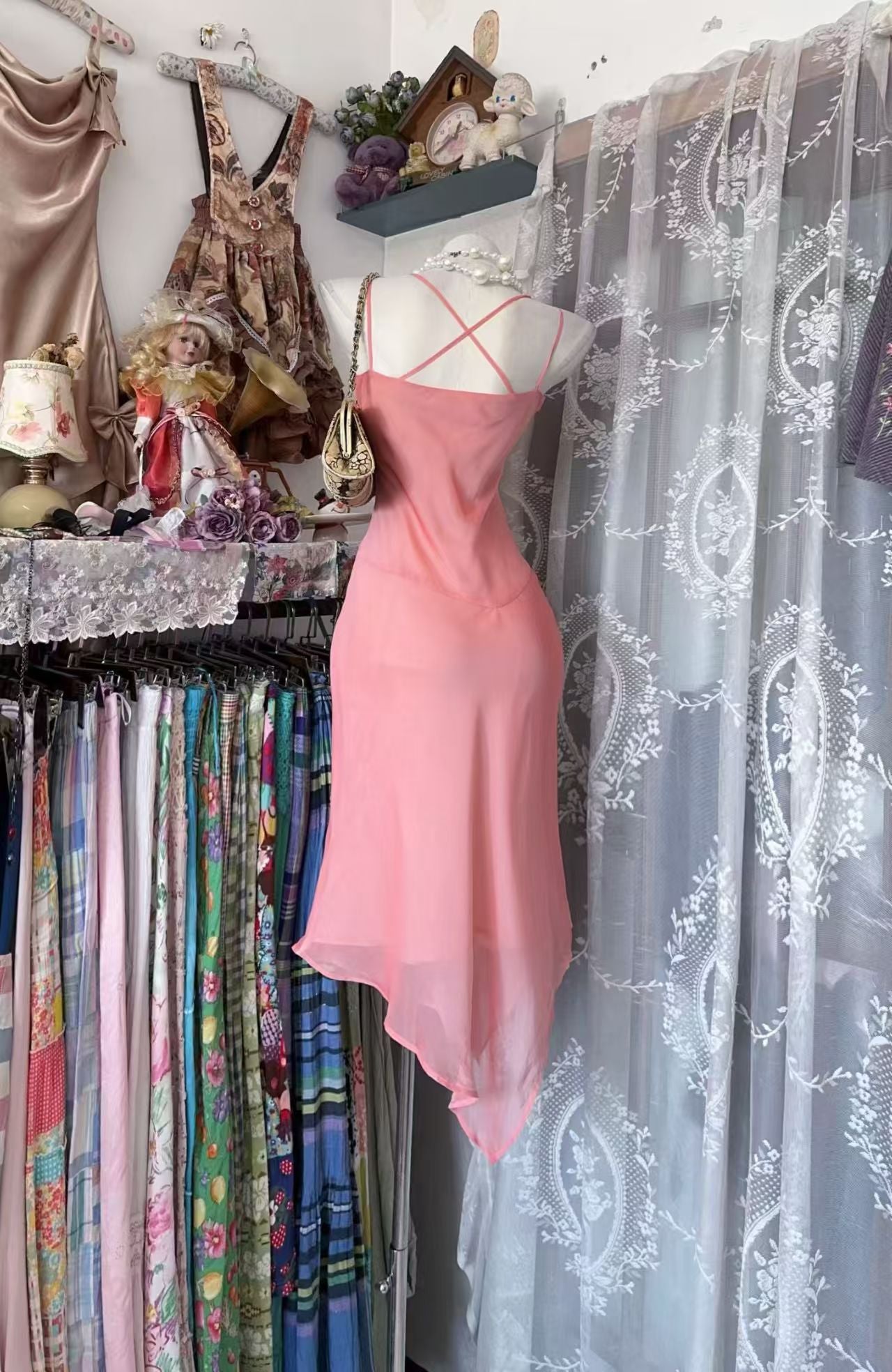 Trägerloses silbernes Vintage-Abendkleid, A-Linie, Geburtstagskleid J9370