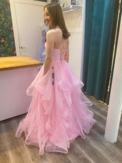 Trägerloses silbernes Vintage-Abendkleid, A-Linie, Geburtstagskleid J9370