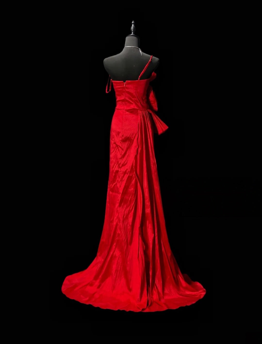 Trägerloses silbernes Vintage-Abendkleid, A-Linie, Geburtstagskleid J9370