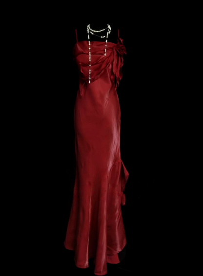 Trägerloses silbernes Vintage-Abendkleid, A-Linie, Geburtstagskleid J9370