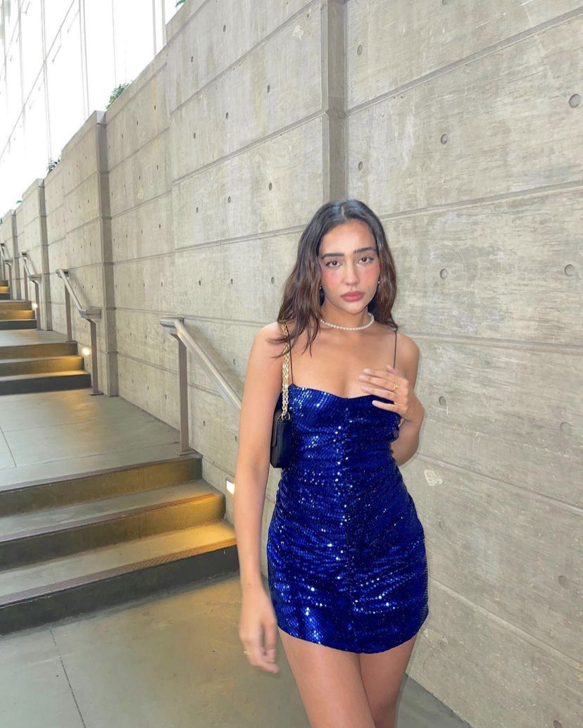 Spaghetti Straps Royal Blue Homecoming Dress Short Cocktail Dress  J11413