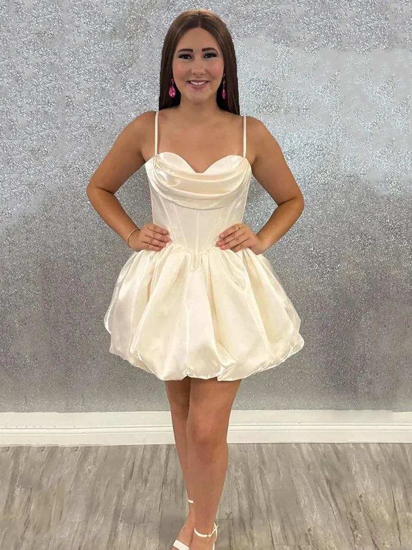 Trägerloses silbernes Vintage-Abendkleid, A-Linie, Geburtstagskleid J9370