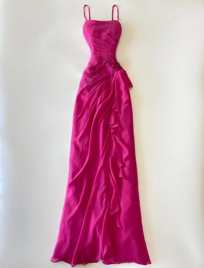 Robe de bal bustier violette en satin avec appliques, robe de soirée formelle J9413