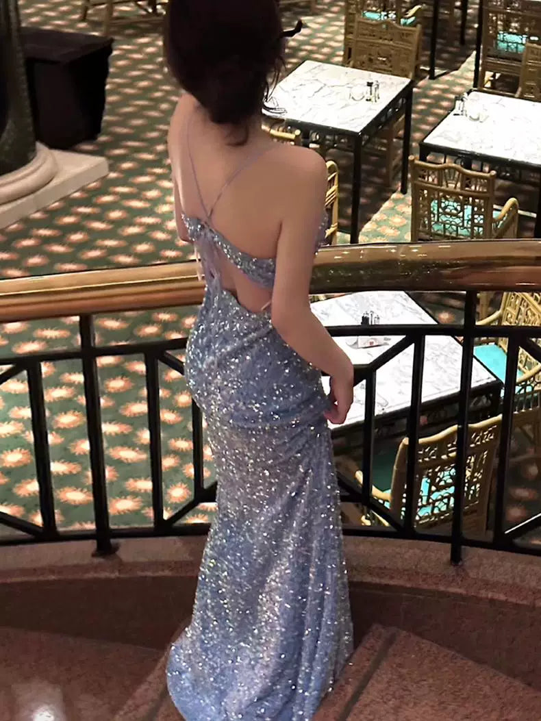 Robe de bal bustier violette en satin avec appliques, robe de soirée formelle J9413