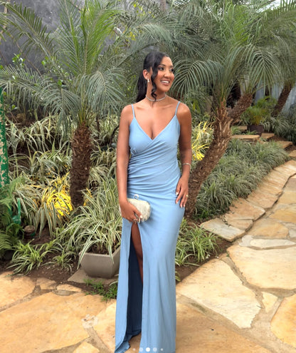Robe de bal bustier violette en satin avec appliques, robe de soirée formelle J9413