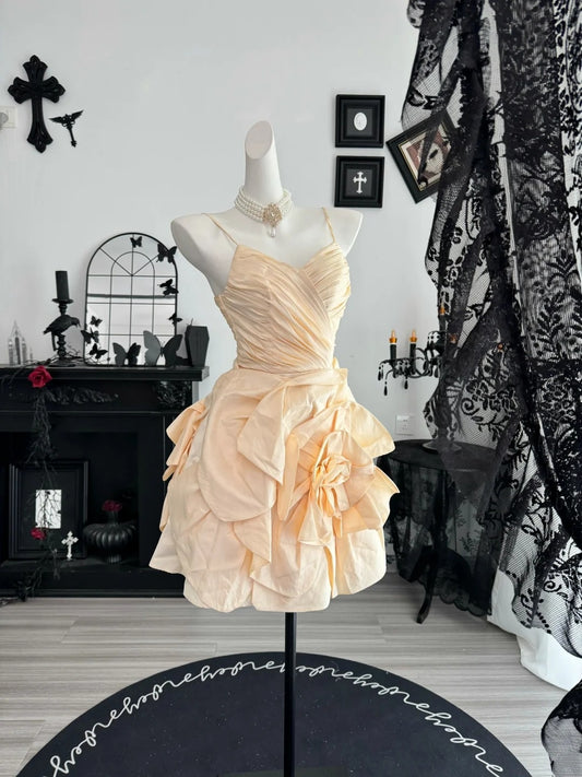 Robe de bal bustier violette en satin avec appliques, robe de soirée formelle J9413